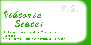 viktoria septei business card
